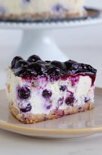 Baked Blueberry Cheesecake