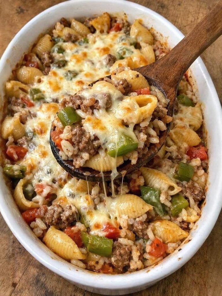 Oven-Baked 5-Ingredient Stuffed Pepper Pasta