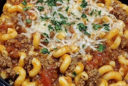Thumbnail for Homemade Beefaroni A Nostalgic, Comforting, and Easy One-Pot Weeknight Dinner Made with Tender Pasta and Savory Beef Tomato Sauce