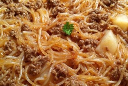Thumbnail for Warm Church-Supper Beef & Potato Fideo
