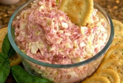 Thumbnail for Country Ham Salad A Savory, Creamy, and Retro Southern Spread Made with Smoky Ham, Pickles, and Hard-Boiled Eggs