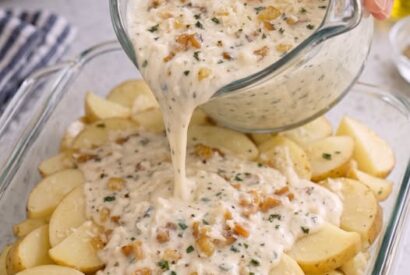 Thumbnail for Classic Creamy Garlic Parmesan Potato Bake